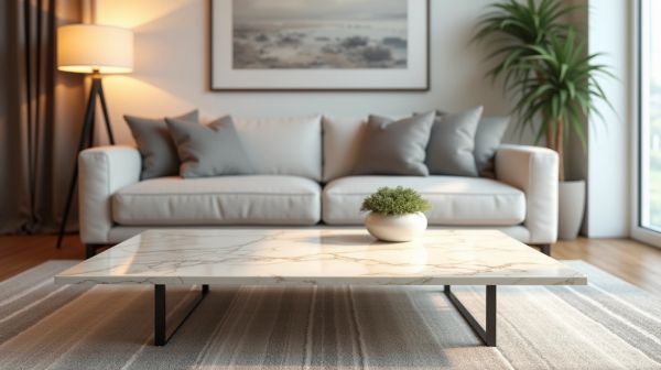 Transformez votre espace avec des tables basses en marbre chic